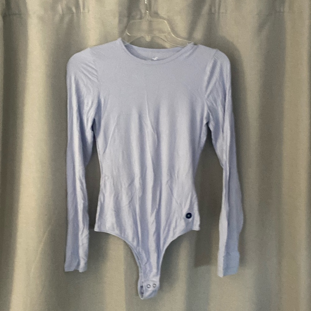 Hollister bodysuit, long sleeve light blue
